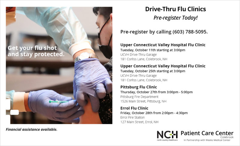 Flu Clinics - Colebrook Area - 9.29.22 - NS